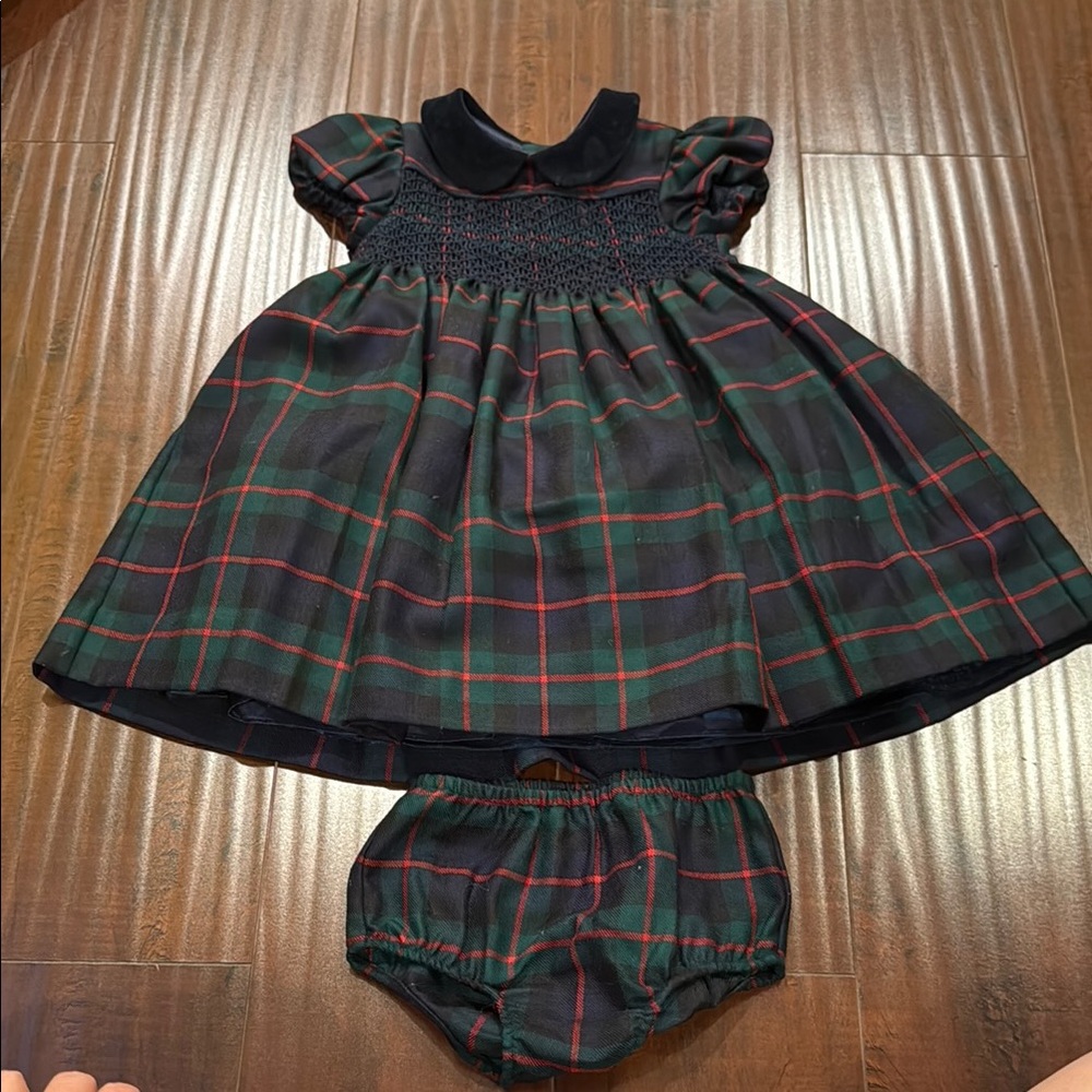 Plaid Dress with Bloomers